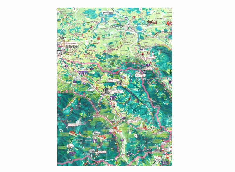 Malovaná mapa Trojmezí