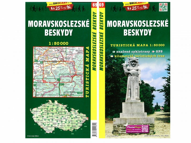 Mapa Moravskoslezské Beskydy 1:50 000