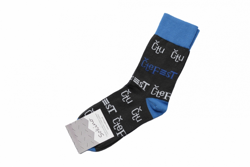 Ponožky ČteFest - černé, velikost 35-38